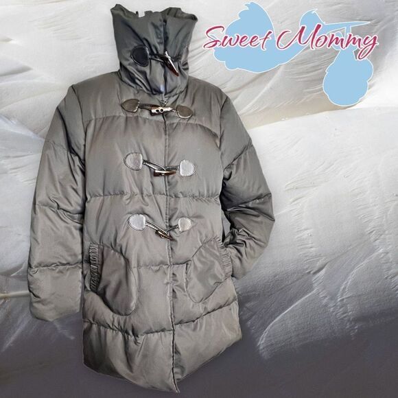 Women’s Sweet Mommy Down Filled Puffer Coat Black Large - Picture 1 of 10